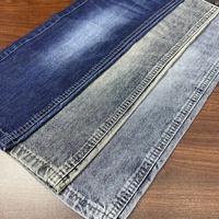 Tissu denim brut extensible en sergé 100 % coton Lizhi, bleu brut, pour jeans, vestes et sacs en toile durables