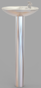 <span class=keywords><strong>Fontaine</strong></span> à <span class=keywords><strong>eau</strong></span> <span class=keywords><strong>publique</strong></span> murale extérieure en acier inoxydable Pure HydroBloom, installation électrique sur pied - Product Image 4