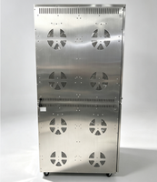Deshidratador de Alimentos Comercial de Doble Cámara, 80 Bandejas Giratorias de Acero Inoxidable, Control Independiente, Máquina para Secar Frutas, Carne y Cecina