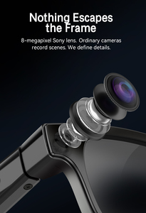 Lunettes Intelligentes AIMB-G2 Pro avec Musique Sans Fil, Traduction IA, Réponse aux Appels, Caméra HD 1080P, Enregistrement Vidéo 800W, Lunettes de Soleil pour le Sport - Product Image 5
