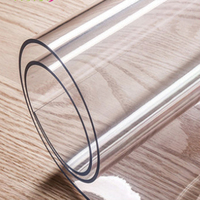 Vente chaude 1mm-10mm Flexible Super Clair tapis En Plastique film transparent PVC feuille transparente nappe rouleau