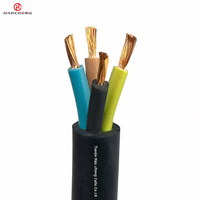 Kabel Karet Tahan Air JHS Fleksibel untuk Motor Submersible 450/750V Tahan Kelembaban dan Korosi