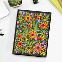 Kit de carnet de peinture diamant A5 Mandala avec strass de forme spéciale, 50 pages, cadeau créatif d'artisanat artistique pour adultes