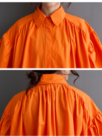 2024 printemps et été nouvelle mode décontracté femmes robe mi-longue taille libre manches lanterne avec couleur assortie Style doux