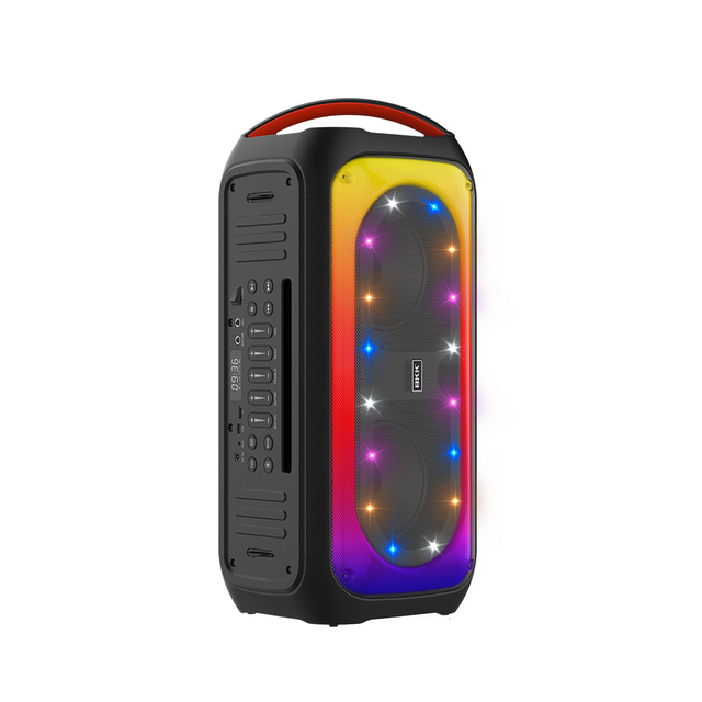 Manufacturer Top Seller Soundbox Colorful RGB Light 50W Big Power Double 6.5 Inch Party Speaker