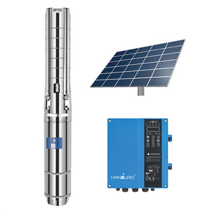 Pompe à eau submersible solaire 15 CV, hauteur de refoulement 200 m, moteur BLDC 6 pouces, acier inoxydable, haute pression, OEM pour puits profonds - Product Image 1