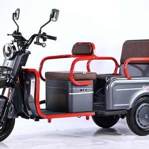 <b>3</b>-<b>Wheel</b> 48V 600W <b>Electric</b> Trike <b>Adult</b>-Friendly Two-Row Three-Seater <b>Electric</b> <b>Car</b> with Open Body Type - Product Image 5
