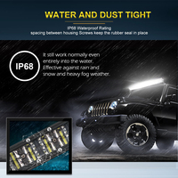 Hors Route Mince 14 ''22'' 26 ''32'' 6D D'inondation de Tache Conduite Pare-chocs Toit Offroad 4x4 Camion Voiture Droite Incurvé A Mené le Guide Optique pour le VTT
