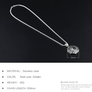 Collar creativo Retro especial de acero inoxidable para hombre, amuletos tailandeses de Marvel Yin Yang - Product Image 4
