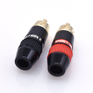 Connecteur RCA mâle <span class=keywords><strong>Monster</strong></span> plaqué or en cuivre pur, type à souder, pour audio-vidéo HiFi, <span class=keywords><strong>Lotus</strong></span> 12V 3A, 5000 cycles, pour haut-parleur - Product Image 2