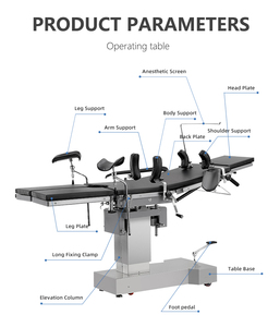 โต๊ะผ่าตัดระบบไฮดรอลิกแบบแมนนวลสำหรับคลินิกโรงพยาบาลศัลยกรรมทั่วไป - Product Image 6