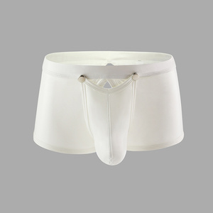 Nuovi <span class=keywords><strong>Slip</strong></span> da <span class=keywords><strong>Uomo</strong></span> in <span class=keywords><strong>Pelle</strong></span> a Vita Bassa con Apertura Frontale e Dettagli Traforati - Product Image 3