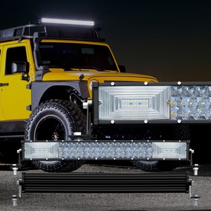 Barre LED de travail 21 pouces en aluminium, éclairage moto blanc jaune clignotant 270W, barre LED auto - Product Image 2