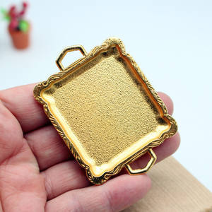 Miniature per Scene OB11, Accessori per Casa delle Bambole, Cibo Giocattolo, Piatto per Torte Cinesi, Vassoio per Dim Sum, Utensili da Cucina in Lega - Product Image 6