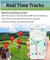 Etiqueta de Identificación Electrónica con GPS Solar, WiFi, LBS, Monitor de Actividad, Alerta de Paddock, IP67 para Ganado Lechero