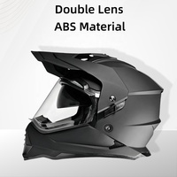 Nouveaux casques intégraux modulaires en ABS les plus populaires unisexe pare-soleil amovible HD casques de moto à double lentille personnalisés en usine