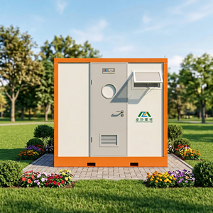 Inodoro Portátil de Acero de Alta Gama con Diseño Moderno, Características Ecológicas, Agua Corriente para Baño y Uso en Exteriores, Inodoro Modular - Product Image 1