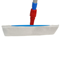 Esun Tampons de vadrouille en microfibre pour poteau en aluminium Tête de vadrouille de poche rectangulaire écologique et durable pour le nettoyage des sols à la maison et lavable