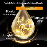 Perseek Capsules d'extrait pur d'huître en peptides 500mg/portion Zinc + Calcium 60 unités Certifié ISO 9001 Énergie Vitalité du sperme