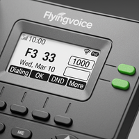 Téléphone IP PoE Flyingvoice P20P SIP 2.0 2 lignes Wi-Fi 2.4G Port USB 2.0 Écran LCD rétroéclairé 2,3 pouces Ethernet RJ45 Système d'exploitation Linux