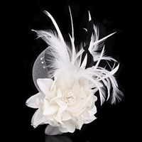 Set Corsage dan Boutonniere Hitam 15*10cm, Jepit Rambut Bunga Bulu untuk Wanita, Bros Corsage, Ikat Rambut Pengantin, Corsage Hitam