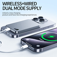 Banque d'alimentation sans fil magnétique 3 en 1, 5000 mAh, 10000 mAh, ultra-mince, PD 20 W, charge rapide, banques d'alimentation pour iPhone, montre intelligente, écouteurs