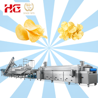 Ligne de production automatique de chips de pommes de terre naturelles et de riz, haute efficacité, 300 kg/h, avec friteuse et mélangeur, pour la production de chips de pommes de terre fraîches