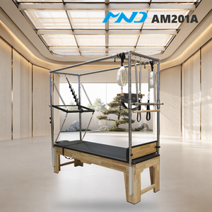 Cama de Pilates de Madera de Caucho con Control Corporal, Equipo de Gimnasio MND Fitness para Centro de Bienestar, Comprador en Lyon - Product Image 1