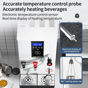 Roestvrijstalen Elektrische Warmwaterketel Stoommelk Schuimende Schuimer Machine Voor Melkthee Koffie - Product Image 4