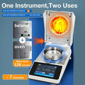 Neue Ankunft Halogen Feuchtigkeit analysator Maschine für Labor 110g/10mg Getreide Feuchtigkeit messer Digital anzeige Infrarot Feuchtigkeit analysator - Product Image 5