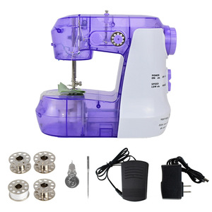 Mini machine à coudre portable à plat avec moteur à aiguille simple, haute vitesse et facile à utiliser pour les débutants, idéale pour les voyages, la maison et l'école - Product Image 3