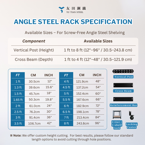 Screw-Free Matte Black Cross Beam <b>for</b> Warehouse Rack Heavy-Duty Steel Angle Support <b>Bar</b> Slot Lock Design Corrosion Protection - Product Image 3