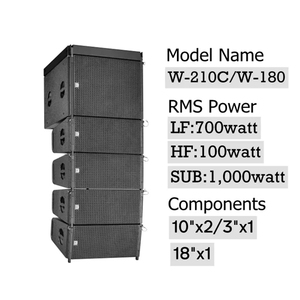 W210C 2-Wege Passives und aktives Indoor-Outdoor-Bühnen-Soundsystem Dual 10-Zoll-<span class=keywords><strong>Line</strong></span>-<span class=keywords><strong>Array</strong></span> - Product Image 4