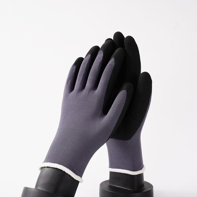 Reinforced Cuff ANSI EN388 CE Latex Foam Gloves Secure Fit Mechanical Foam Latex Working Gloves
