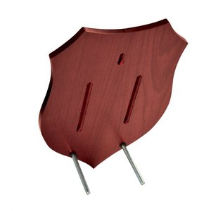 Targa a scudo in mogano 180x250x15 mm, premio da parete in legno - Product Image 2