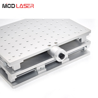 Machine de marquage laser CO2/fibre/UV MODLASER, plateforme mobile sur axe X, table de travail optique unidimensionnelle/bidimensionnelle 0-20 mm