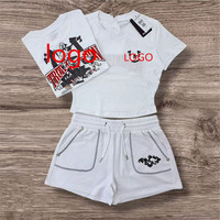 Ensembles 2 Pièces Décontractés et Confortables pour Femmes, Style Sportif d'Été, Qualité Supérieure, Prix de Gros, Collection Designer Boutique, Vente Chaude