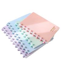 Cuaderno/Diario Práctico con Cubierta de PP de Espuma Engrosada, Hojas Sueltas, Impresión Digital, Diseño DIY 'Mushroom Hole' y 'Mini Card Game PhotoBuckle'