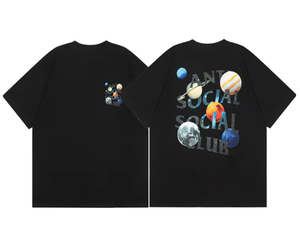 Camiseta de Manga Corta para Parejas, Estilo Vintage, de Algodón Transpirable, Corte Holgado, de la Marca Americana <span class=keywords><strong>ASSC</strong></span>, para Colaboración - Product Image 5