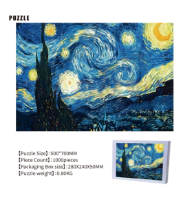 Chất Lượng Cao Tùy Chỉnh Giấy Trò Chơi Ghép Hình Câu Đố Cho Người Lớn 100 500 1000 Miếng DIY Đồ Chơi Cá Nhân Bởi Các Nhà Sản Xuất - Product Image 5