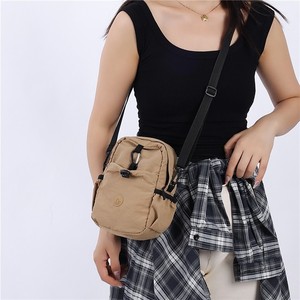 Casual Simple Crossbody Bag Water Repellent Lightweight Nylon Vertical Square Unisex Shoulder Bag For Everyday Outfits - Product Image 1