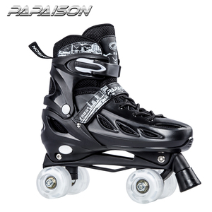 PAPASION RTS Bán Buôn Giá Rẻ Quad Roller Skate Với Bánh Xe Nhấp Nháy Kích Thước S M L Điều Chỉnh Kích Thước Trong Kho - Product Image 4