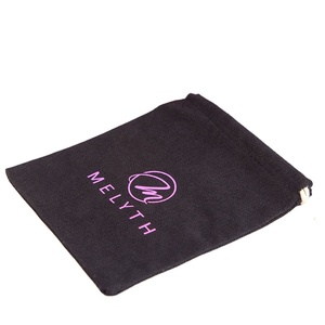 Bolsas de Lona de Algodón Negras Reutilizables y Duraderas con Cordón, Bolsitas para Regalos y Joyería, para Ropa y Calcetines, Reciclables - Product Image 4