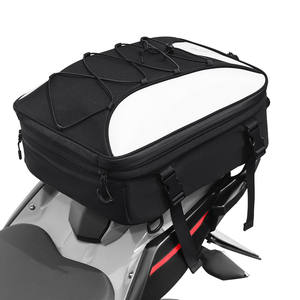 Sac de voyage imperméable gratuit - Sac sec pour moto, sac de selle avec grand espace de rangement, poche extérieure en maille zippée pour le camping - Product Image 1