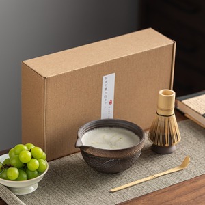 Tazón de matcha de cerámica rústica, juego de té matcha chino retro, juego de té, <span class=keywords><strong>cepillo</strong></span> para matcha, Baibenli, ceremonia del té de la dinastía Song - Product Image 2