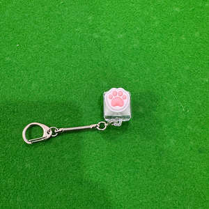 Personalisierte Acryl-Fisch-Stein-Schere-Papier-Katze-Tastenkappe Leuchtende Acryl-Stressabbau-Anime-Spielzeug-Geschenk-Grab-Schlüsselanhänger-Anhänger - Product Image 4