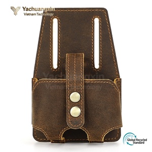 Leather Tape Measure Holder Pouch With Belt Clip For Outdoor Activities All Seasons Use - Product Image 4