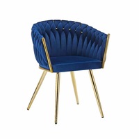 Sillón de Salón de Diseño Contemporáneo con Tela de Moda para Sala de Estar, Comedor, Hotel, Escuela, Hogar, Baño - Sillón Versátil con Brazos