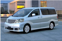 Couvercle de lentille de phare en plastique avec revêtement UV coque de lentilles en verre de phare pour Toyota Alphard 2003-2005