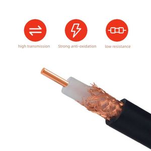 สายโคแอกเชียล SYV 50 5  50 โอห์ม RF_Coaxial_Cables 96 128 <span class=keywords><strong>144</strong></span>  สายถักทองแดง ป้องกันสัญญาณรบกวน  สายโคแอกเชียลสำหรับกล้อง PTZ SYV 50 3 - Product Image 6